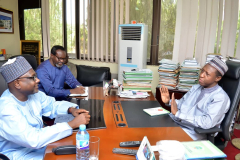 Prof. Ladan, Thursday 16th March 2023: Courtesy visit by the DG of NESREA, Federal Ministry of Environment, Prof. Aliyu Jauro and his Management staff.